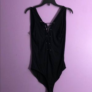 Black tank top bodysuit women’s size small